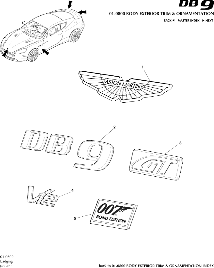 car: DB9,item_no: 5,quantity: 2,reference: DB9_13_00-00-DB9_13_01-0809