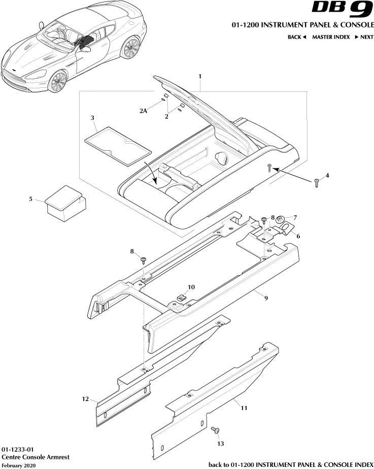 car: DB9,item_no: 12,quantity: 2,reference: DB9_13_00-00-DB9_13_01-1233-01