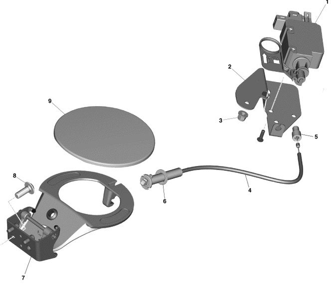 Image of FUEL FILL FLAP RELEASE CABLE SEAL