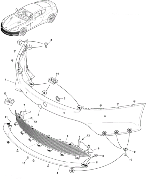 Image of FRONT TOWING EYE COVER REAR FIXING