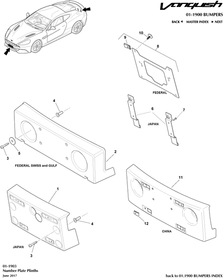 car: VANQUISH,item_no: 4,quantity: A/R,reference: VANQUISH_13_00-00-VANQUISH_13_01-1903