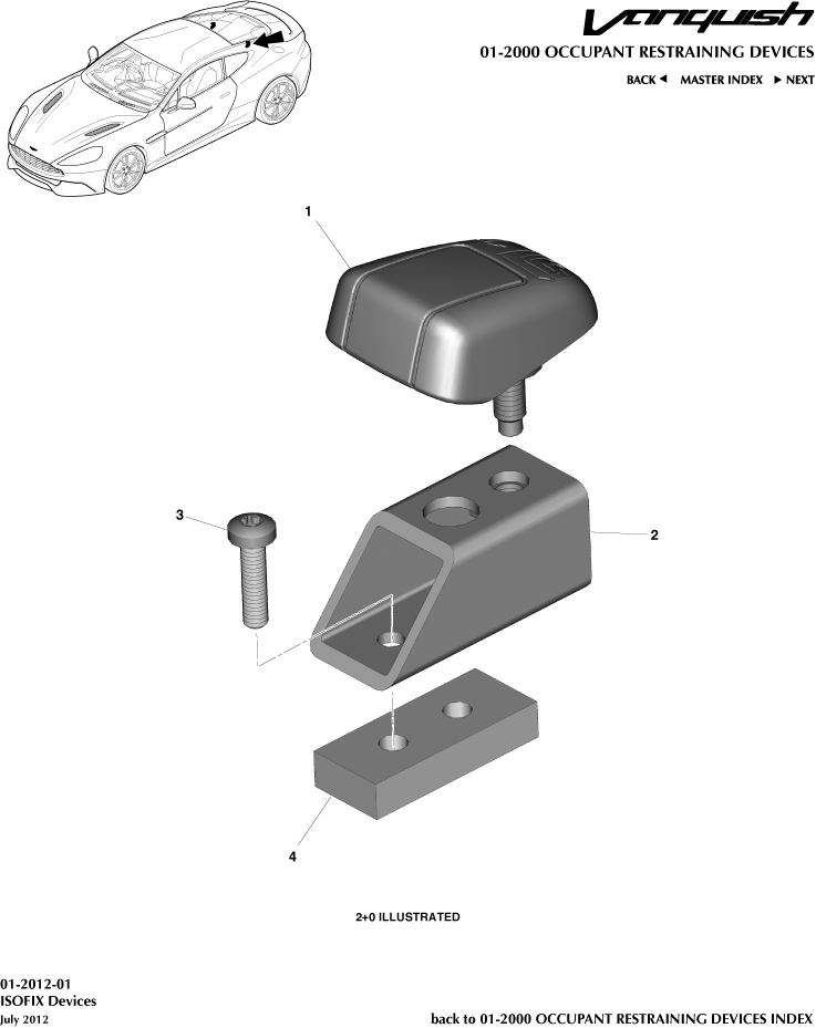 car: VANQUISH,item_no: 2,quantity: A/R,reference: VANQUISH_13_00-00-VANQUISH_13_01-2012-01