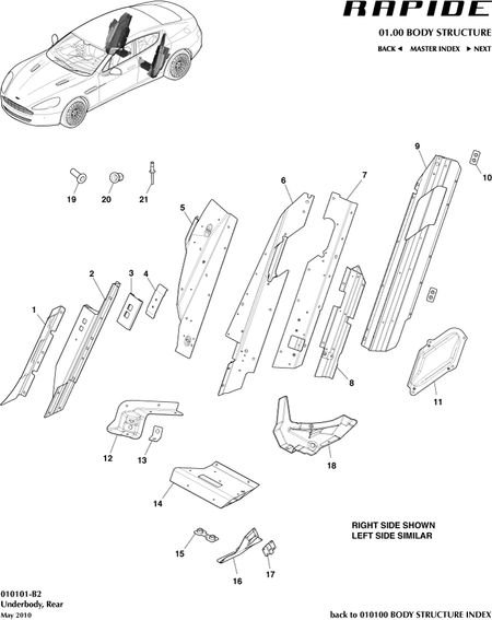 car:RAPIDE,item_no:21,quantity:A/R,reference:RAPIDE_00-00-RAPIDE_010101-B2