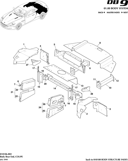 car: DB9,item_no: -,quantity: 1,reference: DB9_05_12_00-00-DB9_05_12_010106-B81