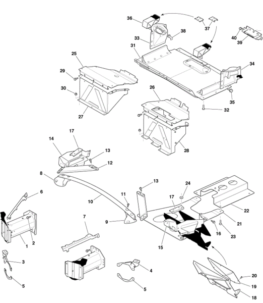 Image of RIGHT HAND CRASH BRACE BRACKET