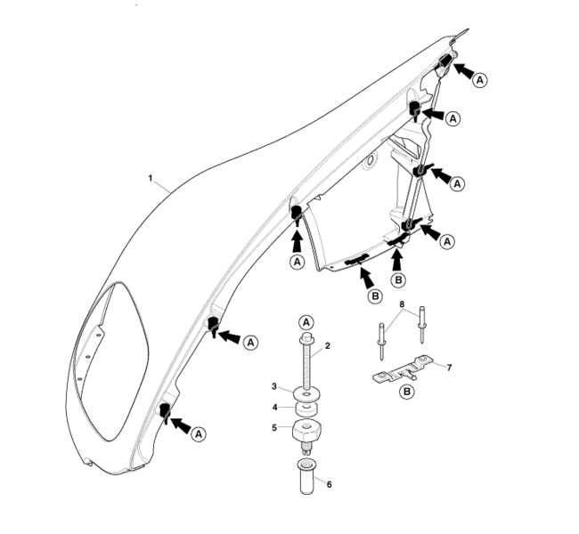 Image of FRONT FENDER FIXING SPACER