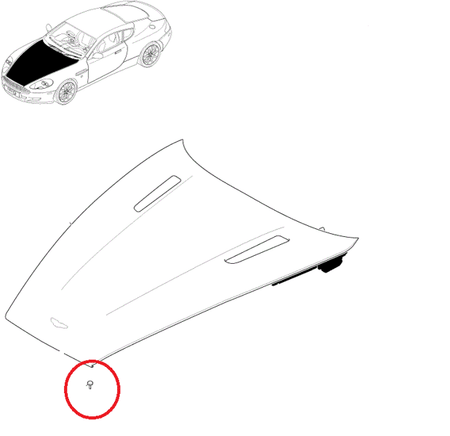 Image of BONNET HOOD BUMP STOP SUPPORT
