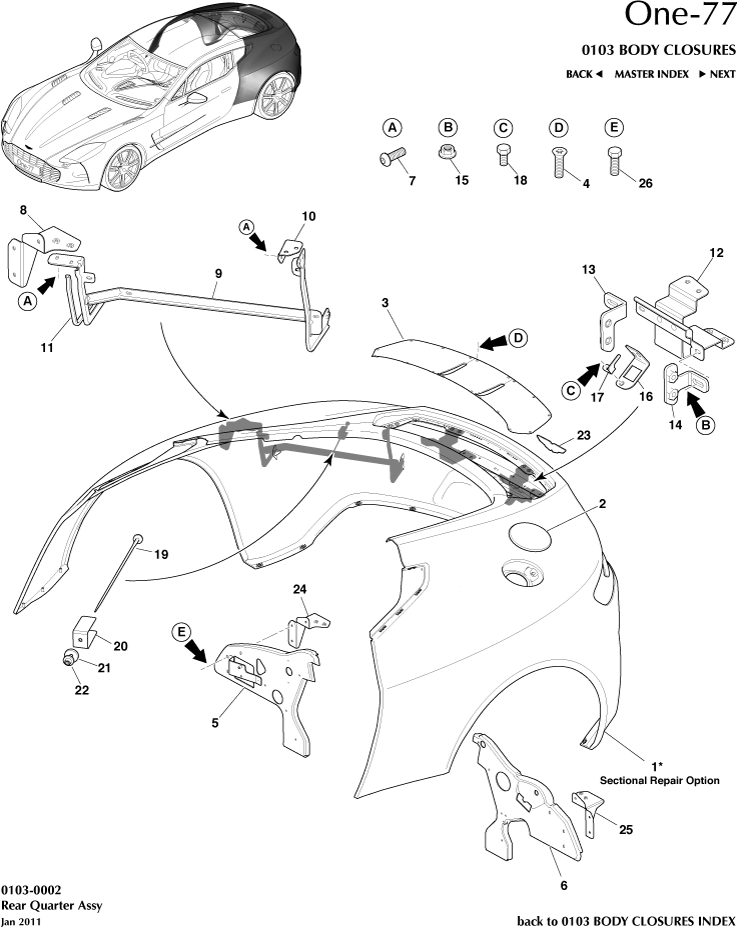 car: ONE-77,item_no: 17,quantity: 1,reference: ONE_77_00-00-ONE_77_0103-0002