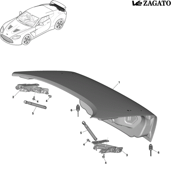Image of GAS STRUT TRUNK BOOT