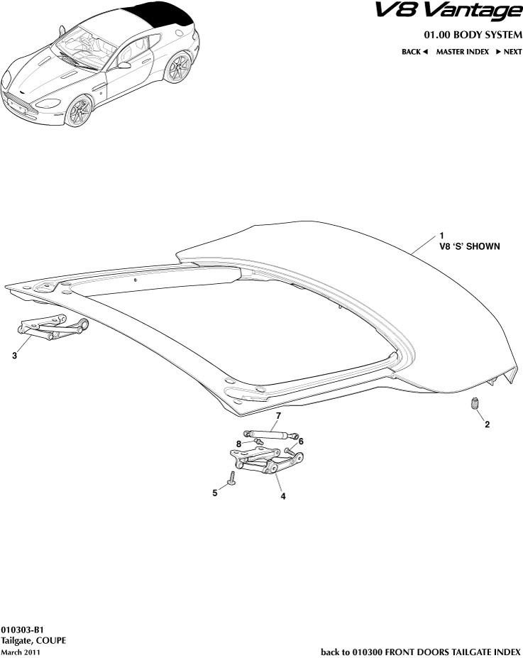 car: VANTAGE V8,item_no: -,quantity: 1,reference: VANTAGE_V8_00-00-VANTAGE_V8_010303-B1