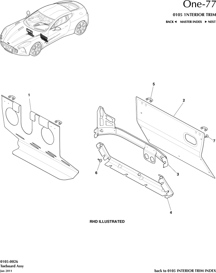 car: ONE-77,item_no: -,quantity: 1,reference: ONE_77_00-00-ONE_77_0105-0026