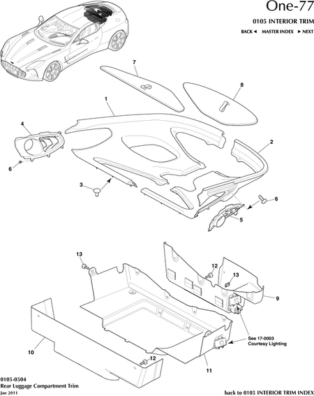 car: ONE-77,item_no: 3,quantity: 6,reference: ONE_77_00-00-ONE_77_0105-0504