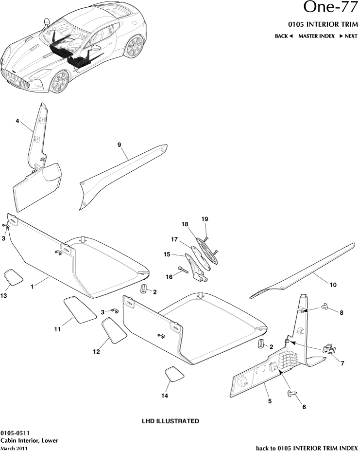 car: ONE-77,item_no: 13,quantity: 1,reference: ONE_77_00-00-ONE_77_0105-0511
