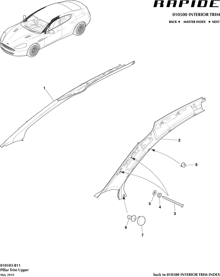 car: RAPIDE,item_no: -,quantity: 1,reference: RAPIDE_00-00-RAPIDE_010503-B11