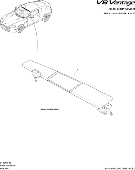 car: VANTAGE V8,item_no: 1,quantity: 1,reference: VANTAGE_V8_00-00-VANTAGE_V8_010504-B1
