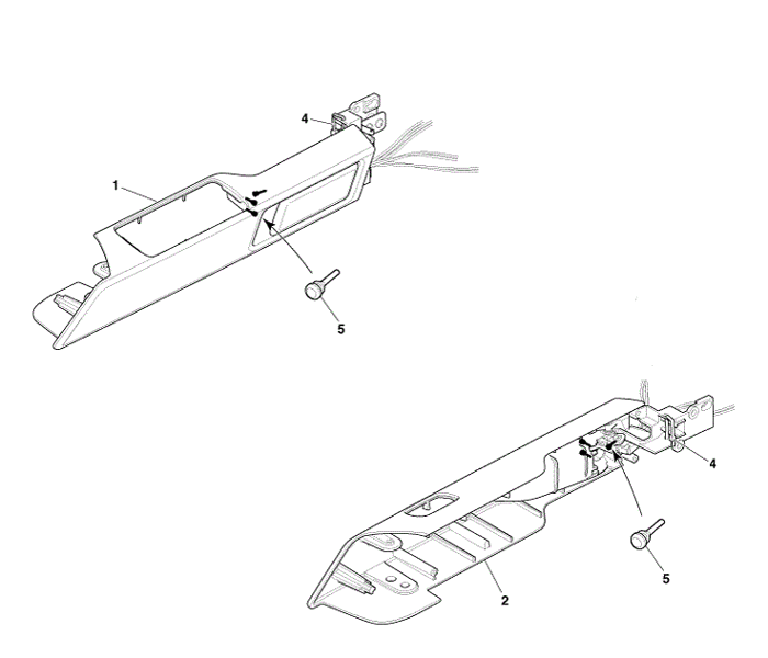 RIGHT HAND INNER DOOR RELEASE HANDLE