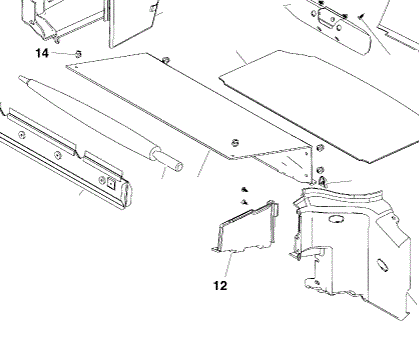 Image of BOOT TRUNK CARPET TRIM DOOR AND STRAP LEFT HAND
