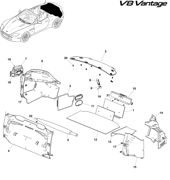 Image of REAR TRUNK BOOT POWER OUTLET SWITCH PLATE
