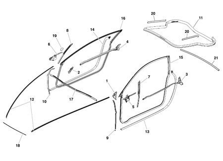 Image of DOOR INNER WEATHERSTRIP SEAL