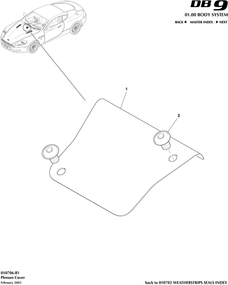 car: DB9,item_no: 1,quantity: 1,reference: DB9_05_12_00-00-DB9_05_12_010706