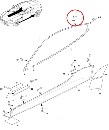 Image of ROOF FINISHER TRIM CLIP & RIVET