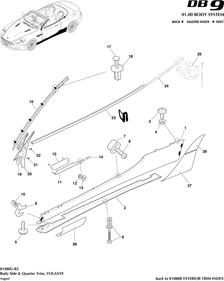 car: DB9,item_no: -,quantity: 1,reference: DB9_05_12_00-00-DB9_05_12_010805-B2