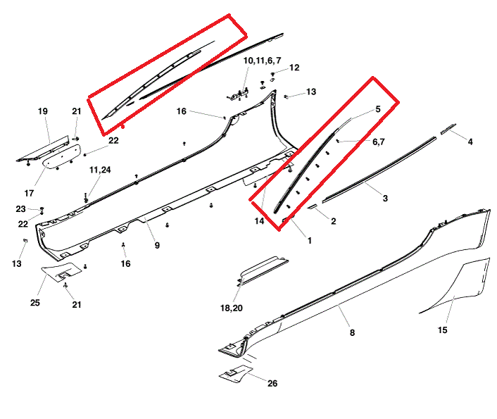 Image of A PILLAR RIGHT HAND WEATHER SHIELD FINISHER TRIM