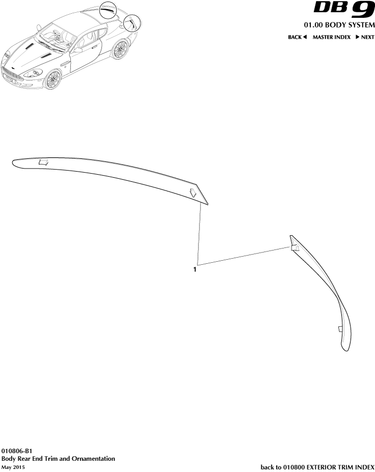 car: DB9,item_no: -,quantity: 1,reference: DB9_05_12_00-00-DB9_05_12_010806-B1