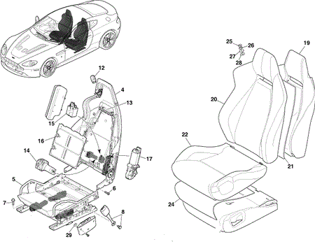 Image of GLOVEBOX & SEAT TILT RELEASE SWITCH