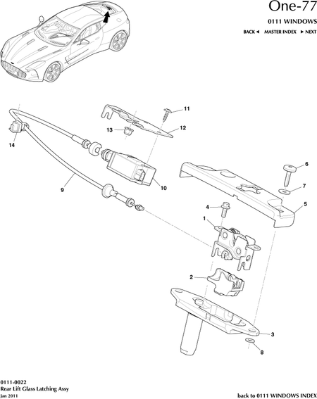 car: ONE-77,item_no: 8,quantity: 6,reference: ONE_77_00-00-ONE_77_0111-0022