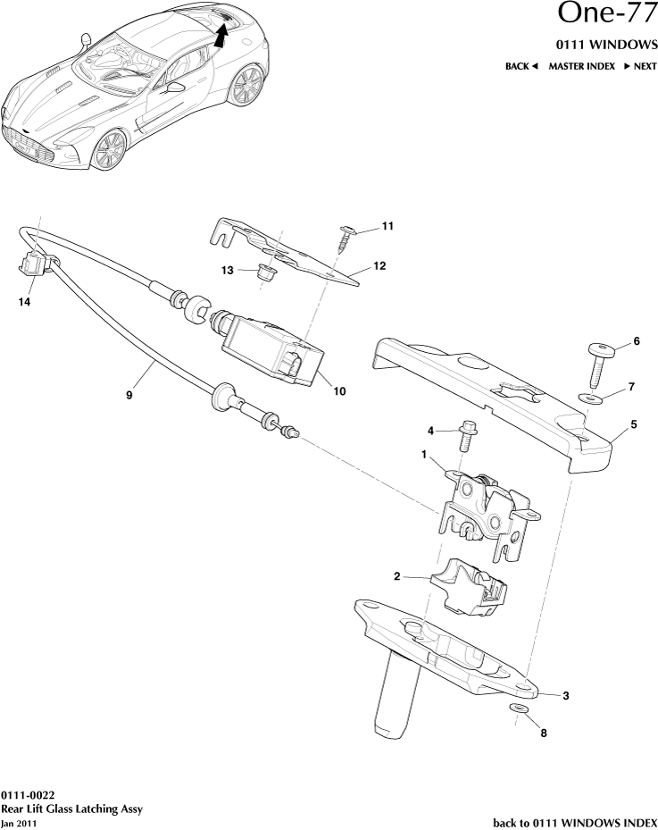 car: ONE-77,item_no: 3,quantity: 1,reference: ONE_77_00-00-ONE_77_0111-0022