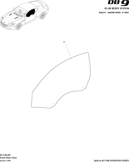 car: DB9,item_no: -,quantity: 1,reference: DB9_05_12_00-00-DB9_05_12_011103-B1