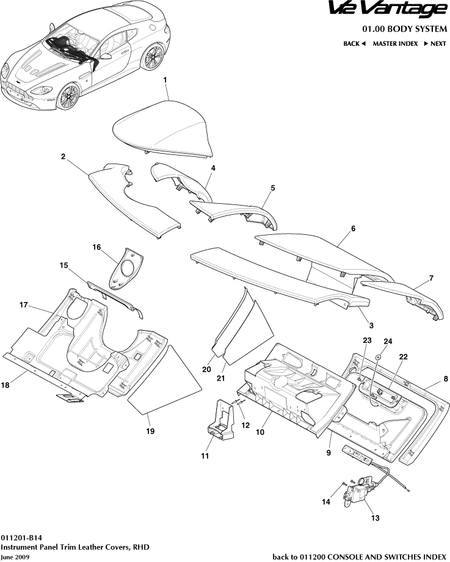 car: VANTAGE V12,item_no: 15,quantity: 1,reference: VANTAGE_V12_00-00-VANTAGE_V12_011201-B14