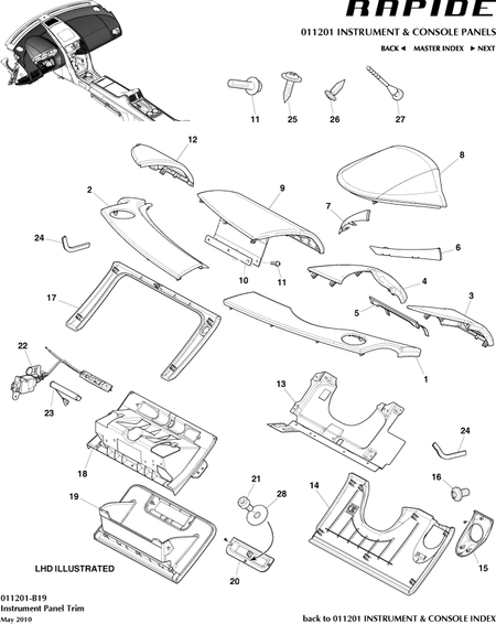 car: RAPIDE,item_no: 10,quantity: 1,reference: RAPIDE_00-00-RAPIDE_011201-B19