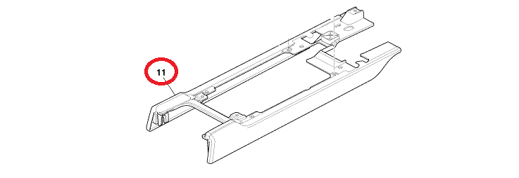 Image of CONSOLE ARMREST STOWAGE PANEL SURROUND