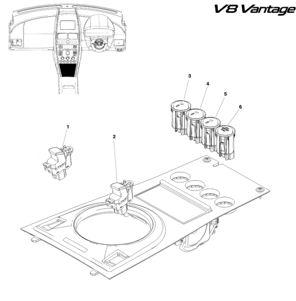 Image of PASSENGER AIRBAG DISABLE SWITCH