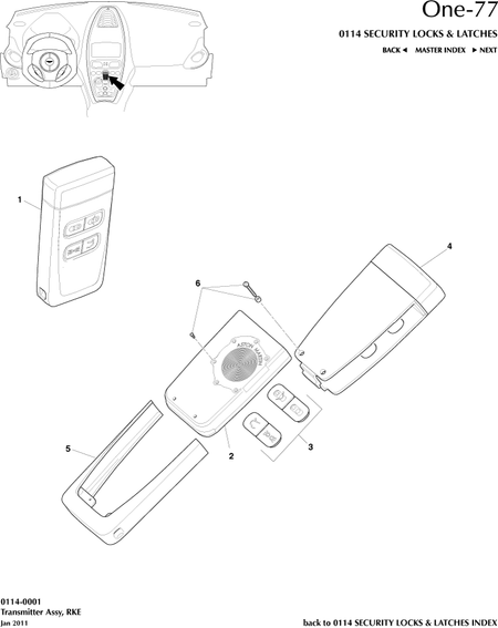 car: ONE-77,item_no: -,quantity: 1,reference: ONE_77_00-00-ONE_77_0114-0001