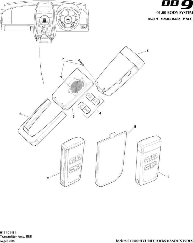 car: DB9,item_no: -,quantity: 1,reference: DB9_05_12_00-00-DB9_05_12_011401-B1