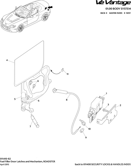 car: VANTAGE V12,item_no: 11,quantity: 1,reference: VANTAGE_V12_00-00-VANTAGE_V12_011410-B2