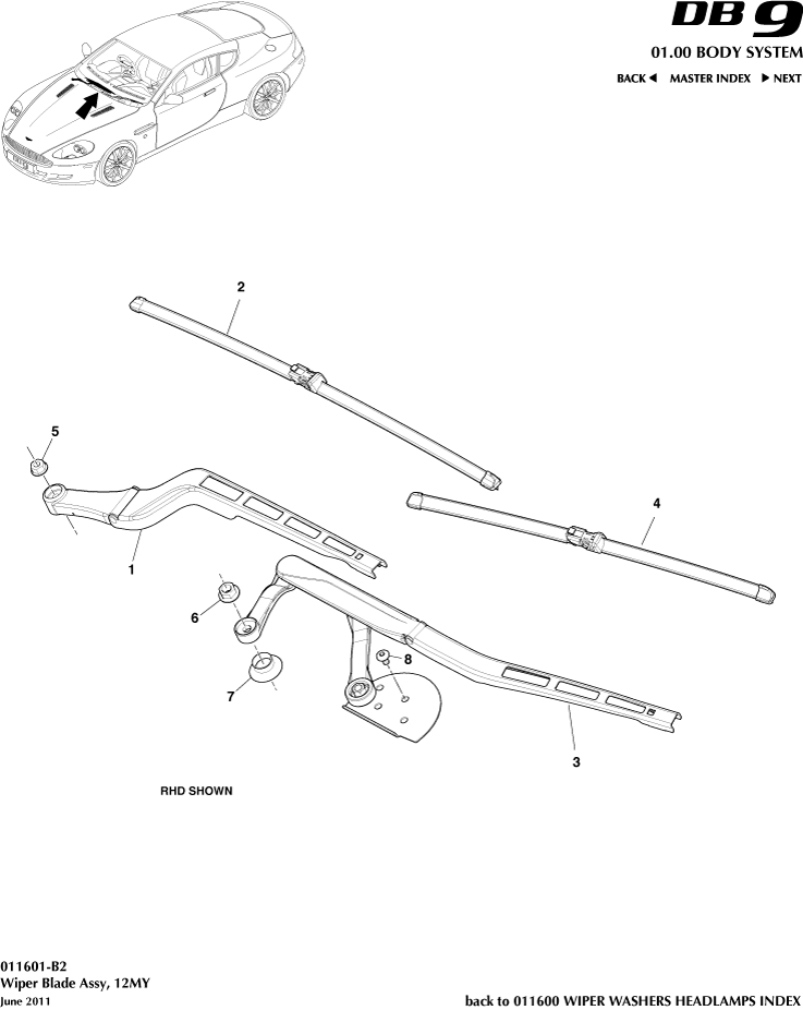 car: DB9,item_no: -,quantity: 1,reference: DB9_05_12_00-00-DB9_05_12_011601-B2