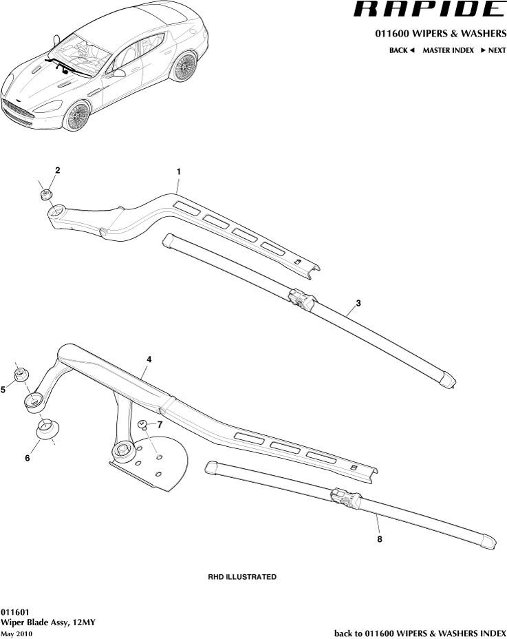 car: RAPIDE,item_no: -,quantity: 1,reference: RAPIDE_00-00-RAPIDE_011601