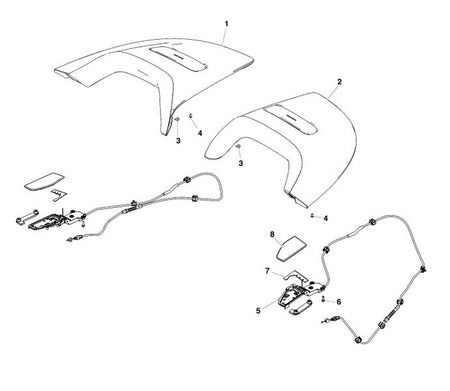 Image of FOLDING ROOF MECHANISM COVER LEFT
