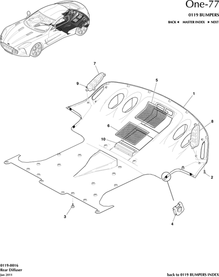car: ONE-77,item_no: 9,quantity: 6,reference: ONE_77_00-00-ONE_77_0119-0016