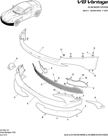 car:VANTAGE V8,item_no:13,quantity:6,reference:VANTAGE_V8_00-00-VANTAGE_V8_011901-25