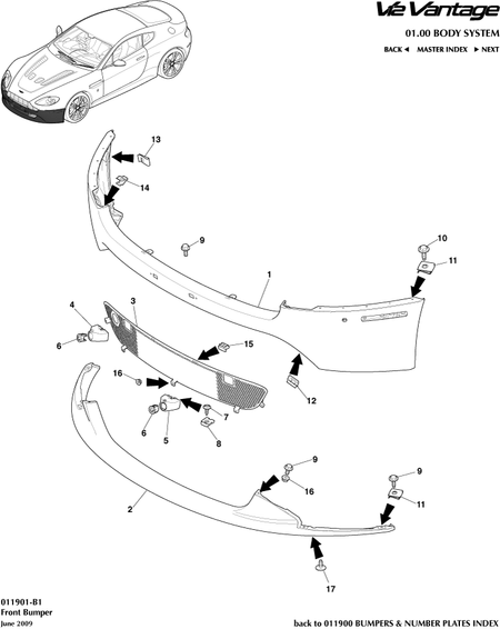 car: VANTAGE V12,item_no: 15,quantity: 6,reference: VANTAGE_V12_00-00-VANTAGE_V12_011901-B1