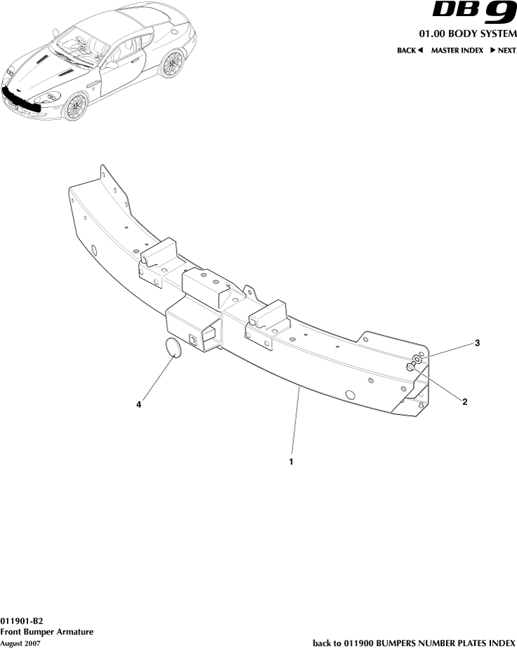 car: DB9,item_no: -,quantity: 1,reference: DB9_05_12_00-00-DB9_05_12_011901-B2