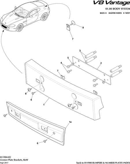 car: VANTAGE V8,item_no: 1a,quantity: 1,reference: VANTAGE_V8_00-00-VANTAGE_V8_011904-B2