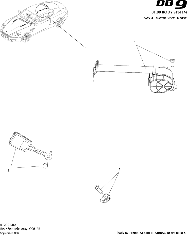 car: DB9,item_no: -,quantity: 2,reference: DB9_05_12_00-00-DB9_05_12_012001-B2