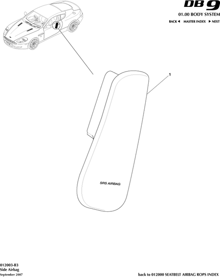 car: DB9,item_no: -,quantity: 1,reference: DB9_05_12_00-00-DB9_05_12_012003-B3
