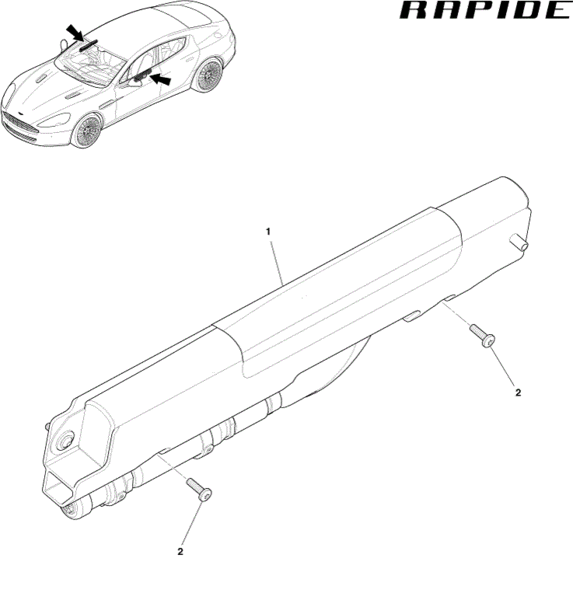 Image of RIGHT HAND FRONT DOOR AIRBAG
